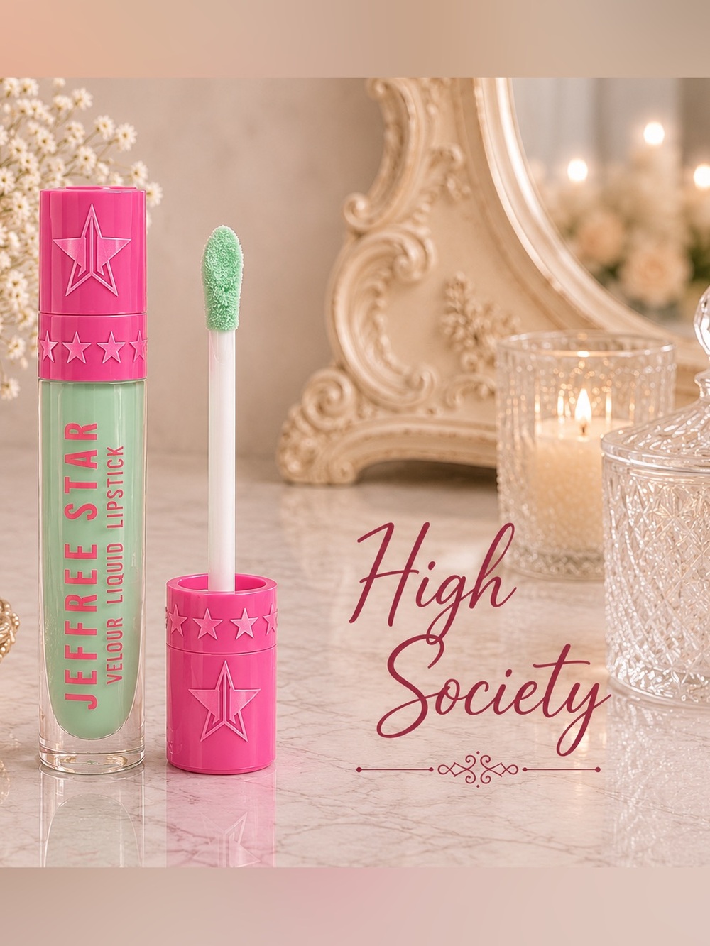 Jeffree Star Velour Liquid Lipstick - High Society (Mint Green/Matte Finish)